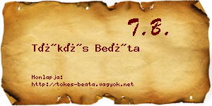 Tőkés Beáta névjegykártya